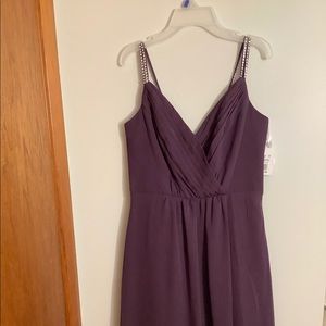 Eggplant bridesmaid dress